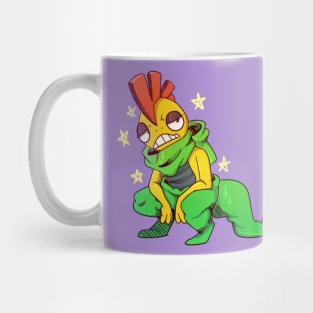 Shiny lizard punk Mug